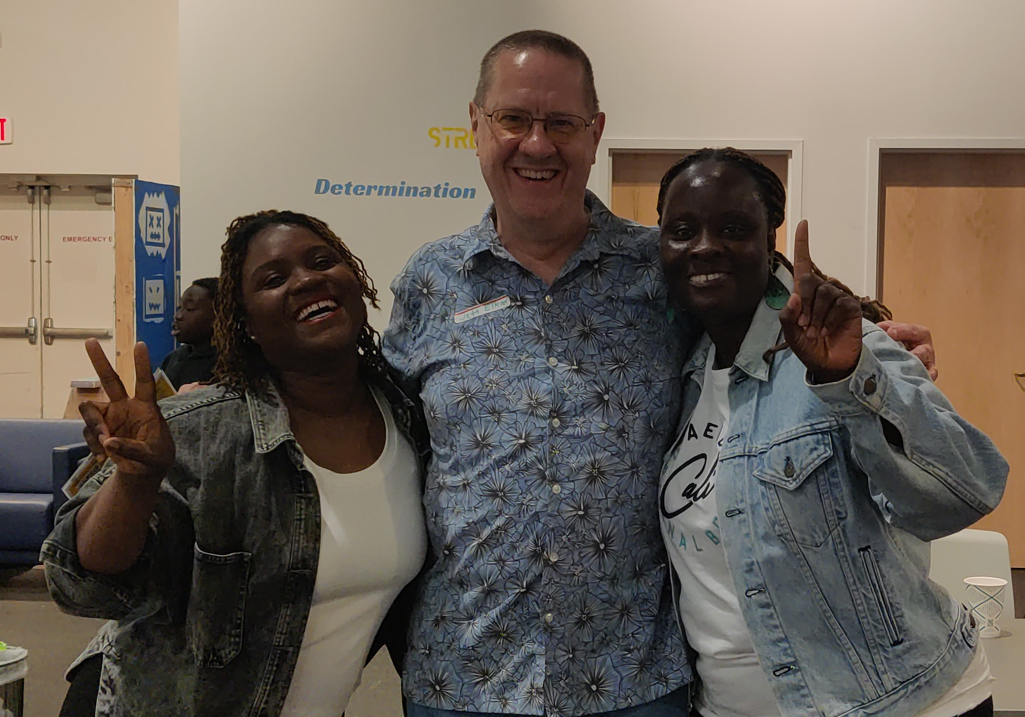 Liz, Jeff, and Deddeh at COMMUN1TY+