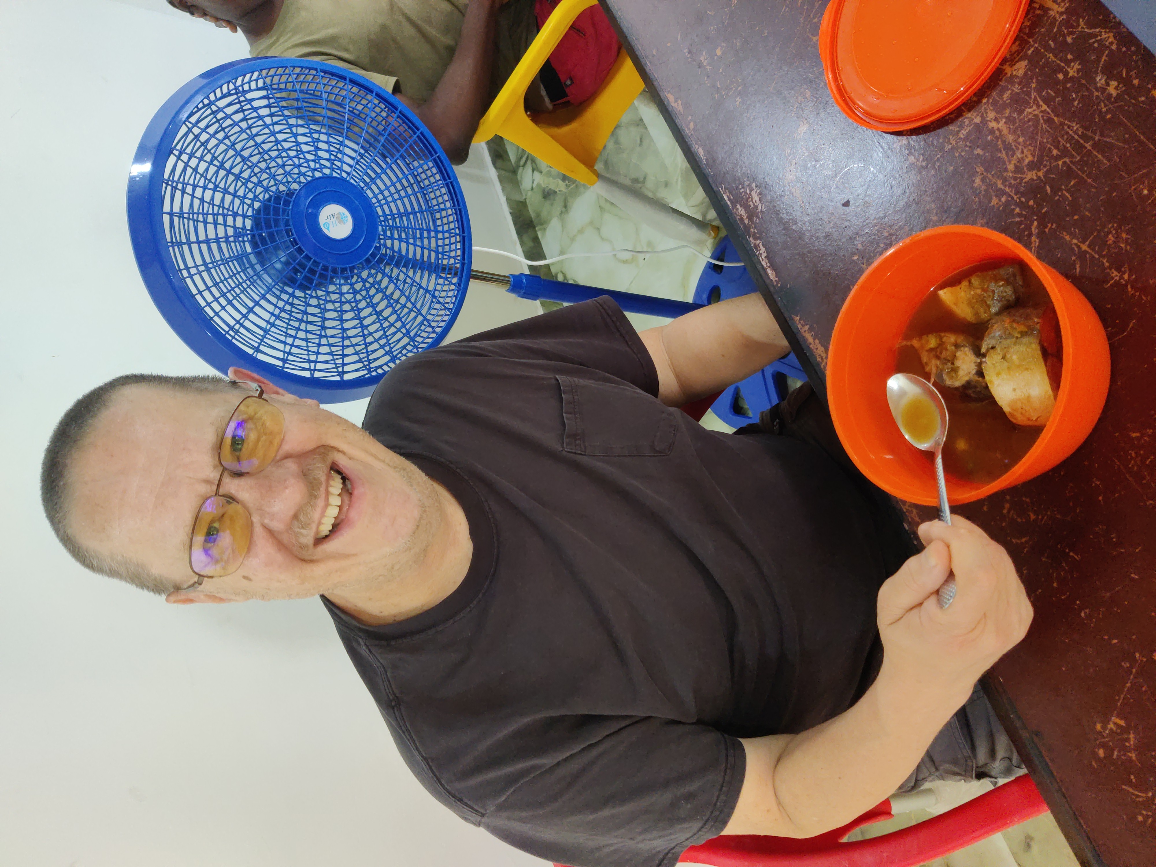 Jeff eats Pepper Soup