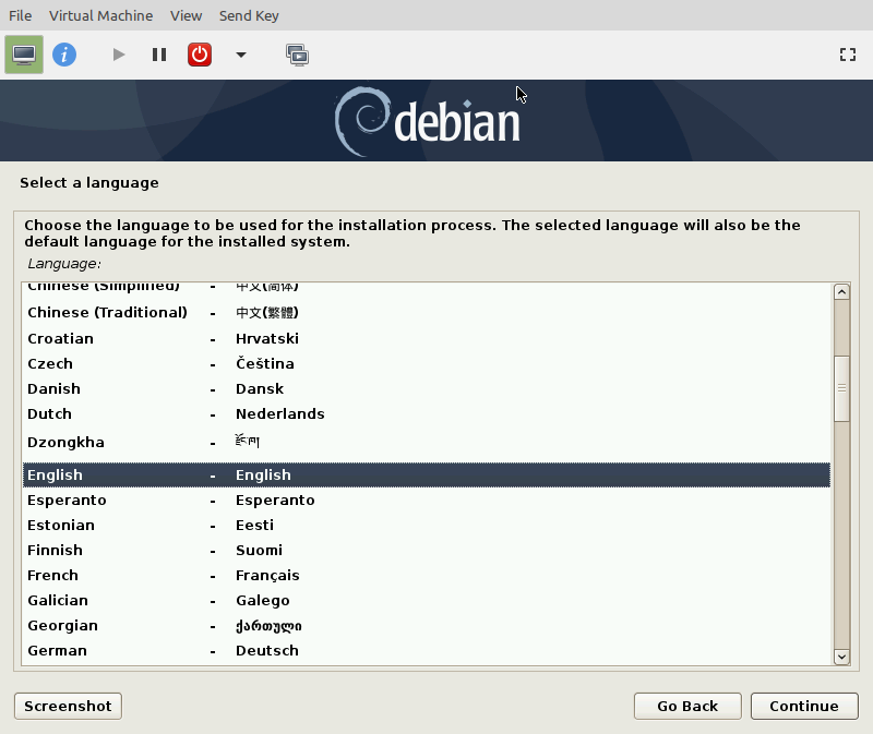 KVM Debian 10 Install 7