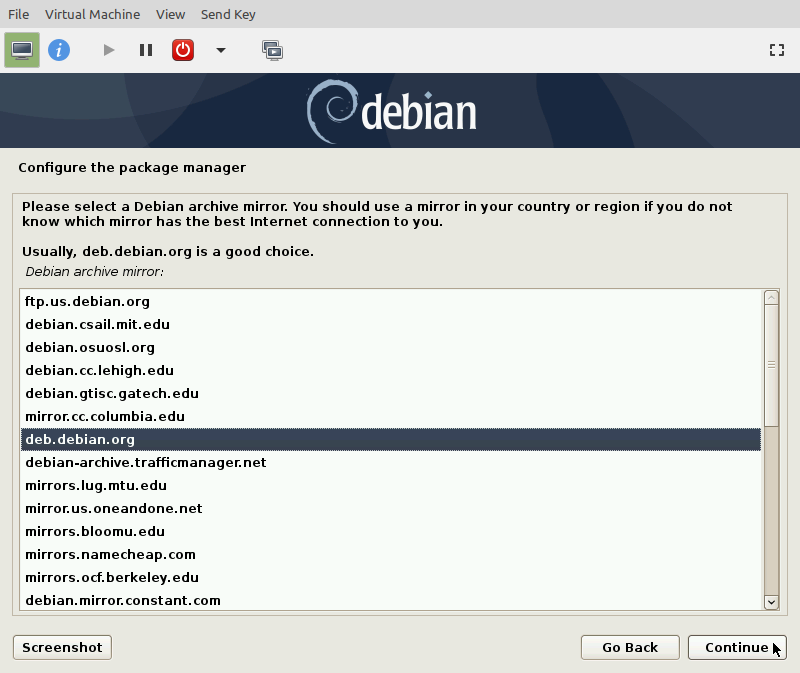 KVM Debian 10 Install 24