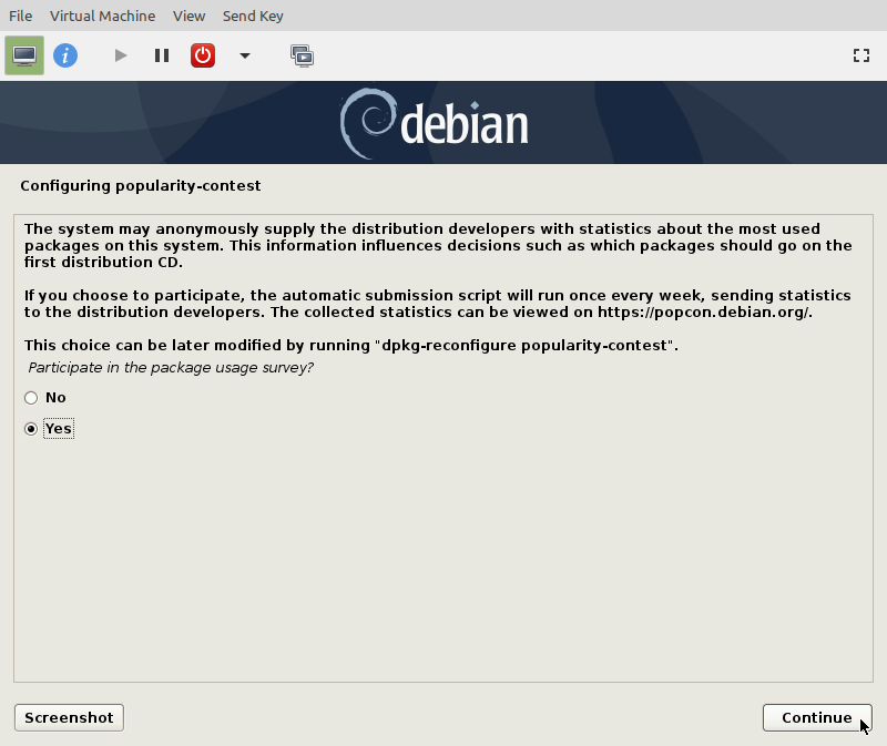 KVM Debian 10 Install 26