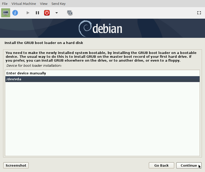 KVM Debian 10 Install 29