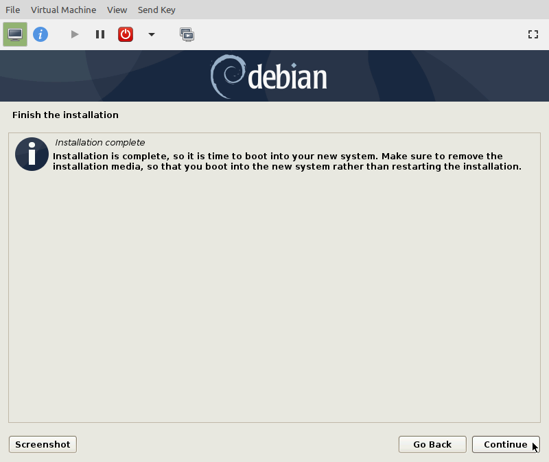 KVM Debian 10 Install 30